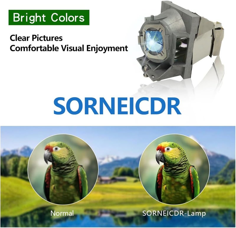 SORNEICDR مصباح بديل RLC-108 لجهاز العرض متوافق مع VIEWSONIC PA500S PA500X PA502ES PA502XE PA503S PA503SP PA503X PA503XP PG603X PS501X PS600X VS16905 VS16909 - Image 3